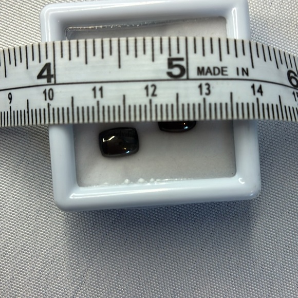NWT Silver shungite loose gemstones cushion cut 5 pieces jewelry making supplies - Picture 6 of 6